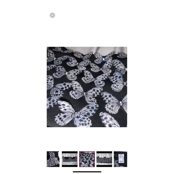 Butterfly Fly Away Cropped Corset EUC - Picture 2 of 11